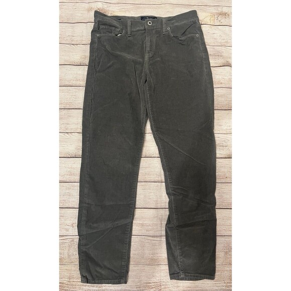 Lucky Brand Sofia Skinny Gray College Alt Preppy Jeans Cords Pants 14/32 Ankle - Picture 7 of 7